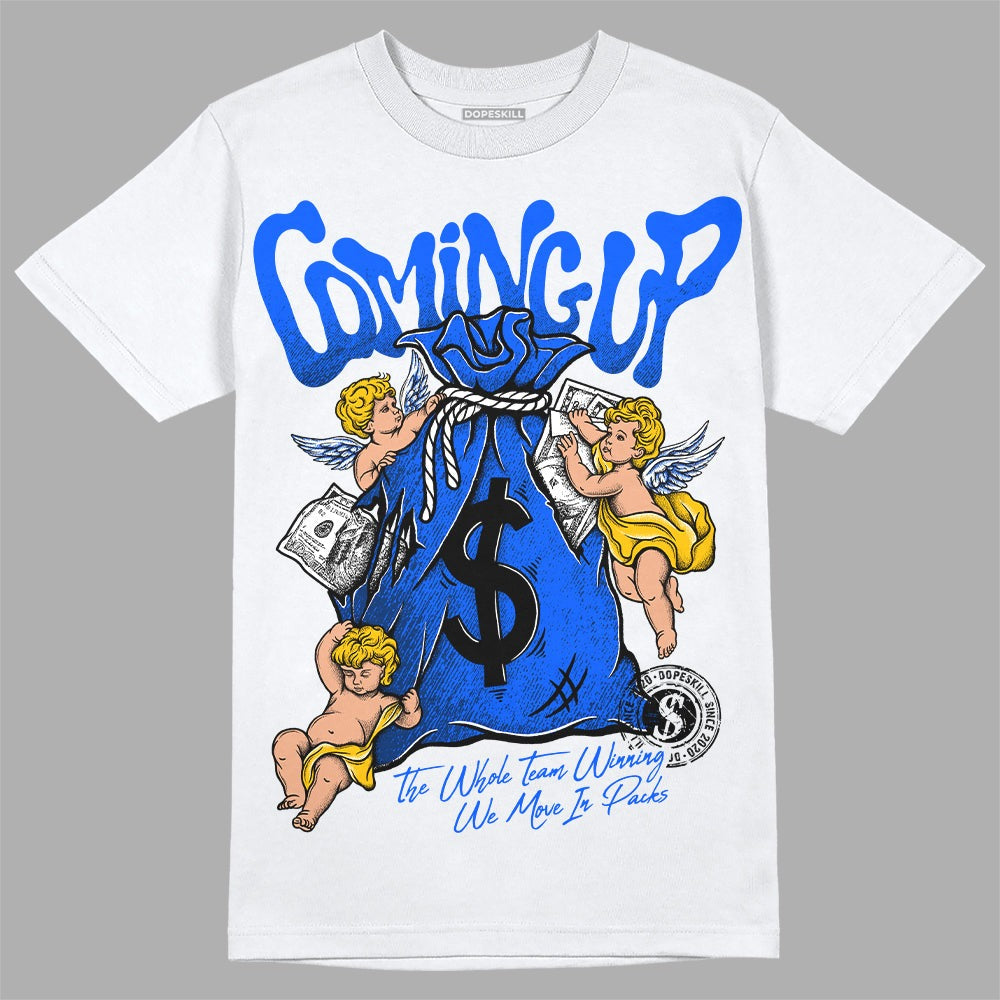 Royal Blue Collection DopeSkill T-Shirt Money Bag Coming Up Graphic