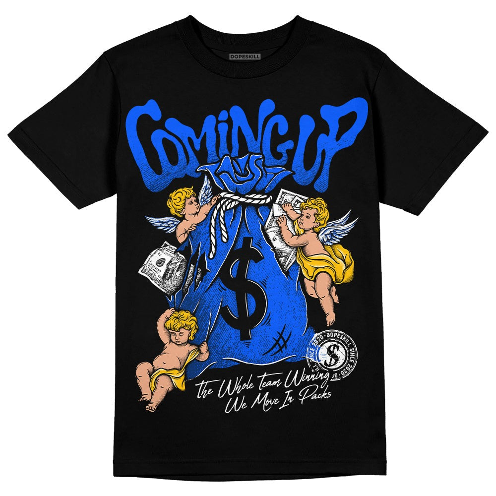 Royal Blue Collection DopeSkill T-Shirt Money Bag Coming Up Graphic