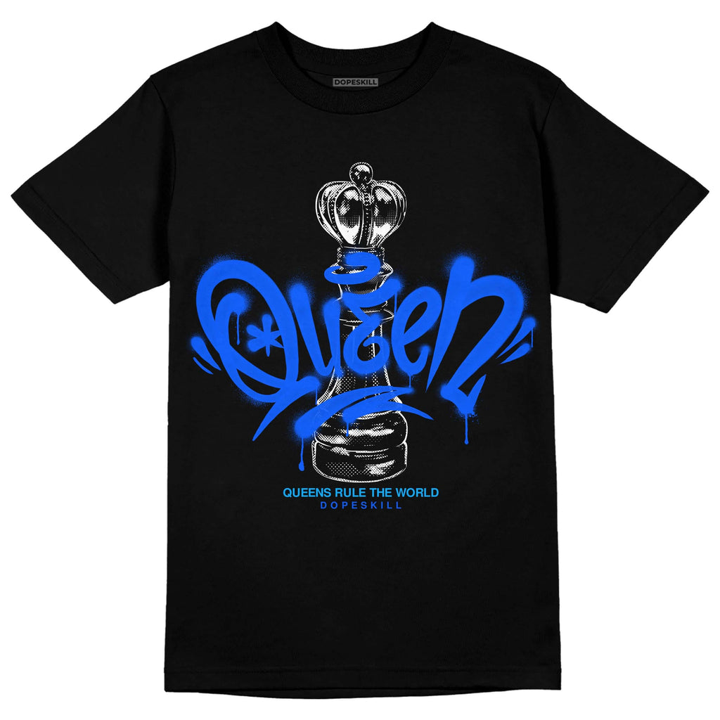 Royal Blue Collection DopeSkill T-Shirt Queen Chess Graphic