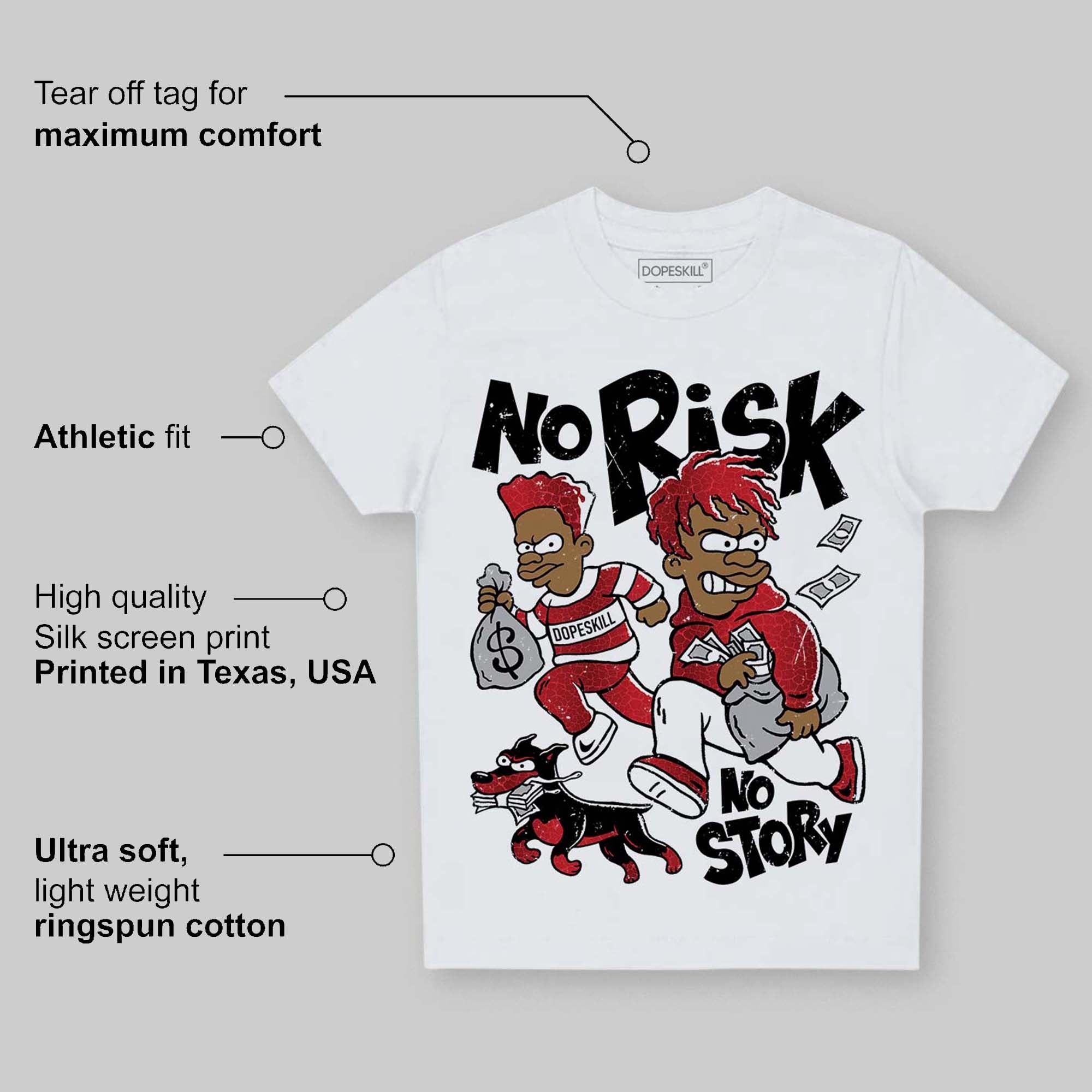 Ruby 1s DopeSkill Toddler Kids T-shirt No Risk No Story Graphic