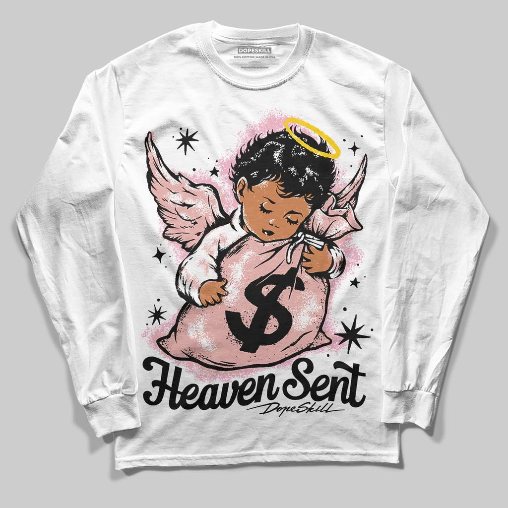 Rust Pink 1s 2025 DopeSkill Long Sleeve T-Shirt Heaven Sent Graphic