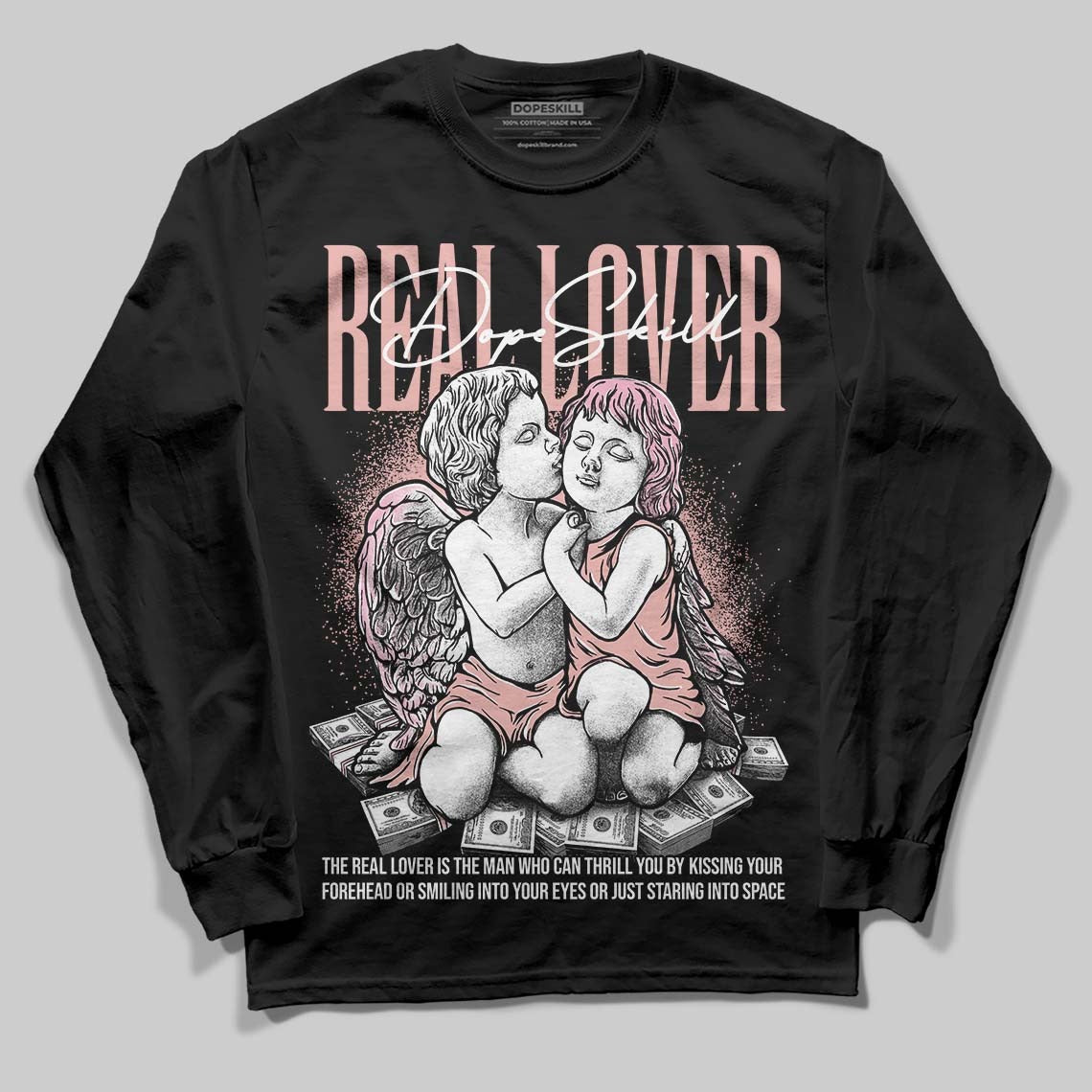 Rust Pink 1s 2025 DopeSkill Long Sleeve T-Shirt Real Lover Graphic