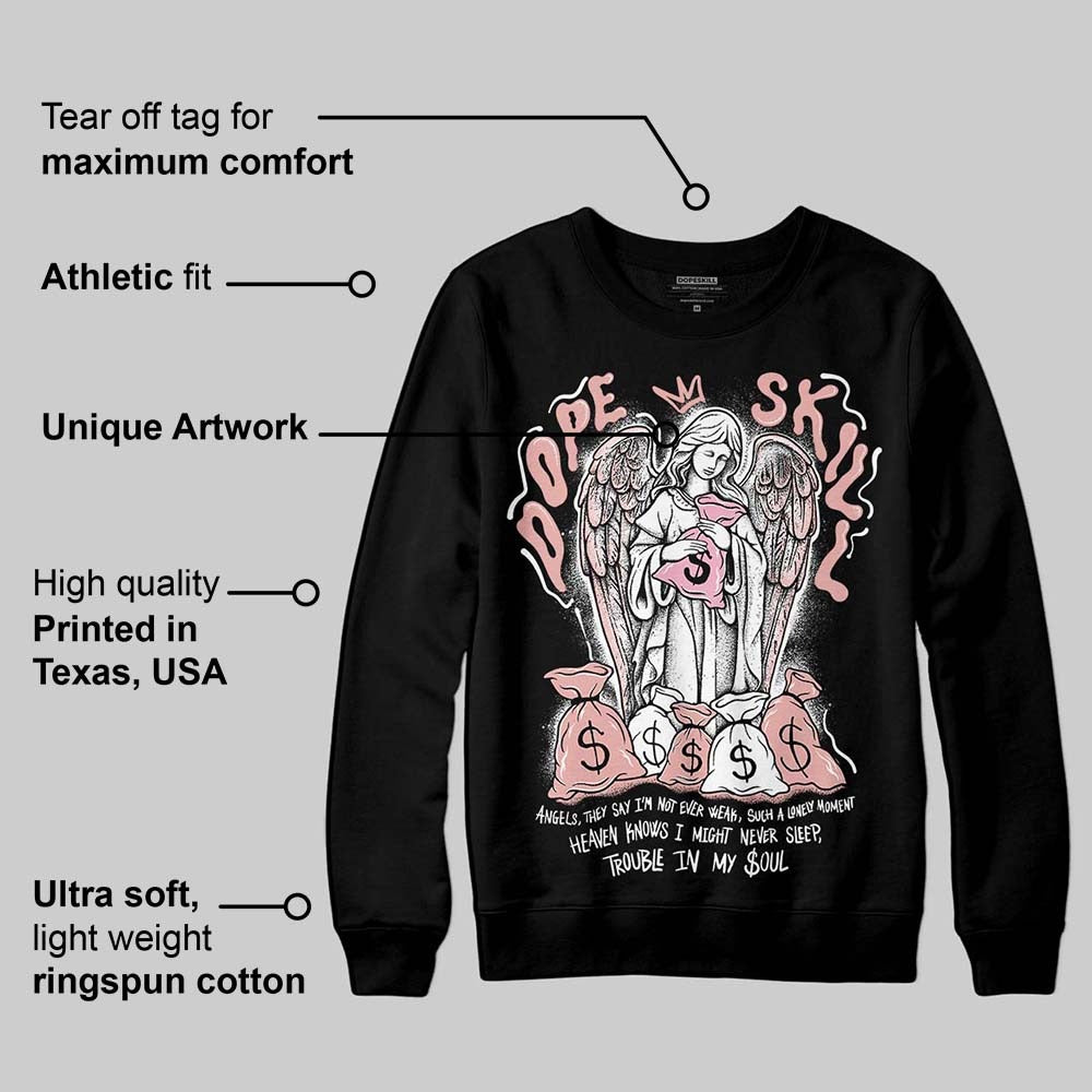 Rust Pink 1s 2025 DopeSkill Sweatshirt Angels Graphic