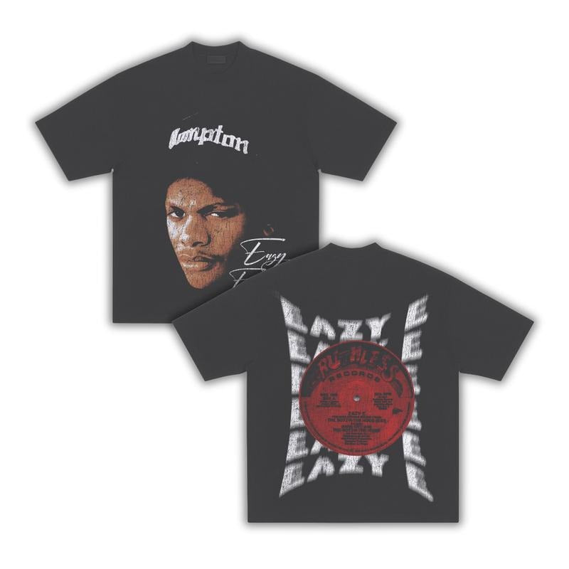 Ruthless Eazy-E T-Shirt (DS) Hip hop shirt, Unisex T-Shirt, Sweatshirt, Hoodie, Rapper shirt, Retro, 90s Vintage, Graphic tee, Y2k Casual Cotton Menswear Top Streetwear