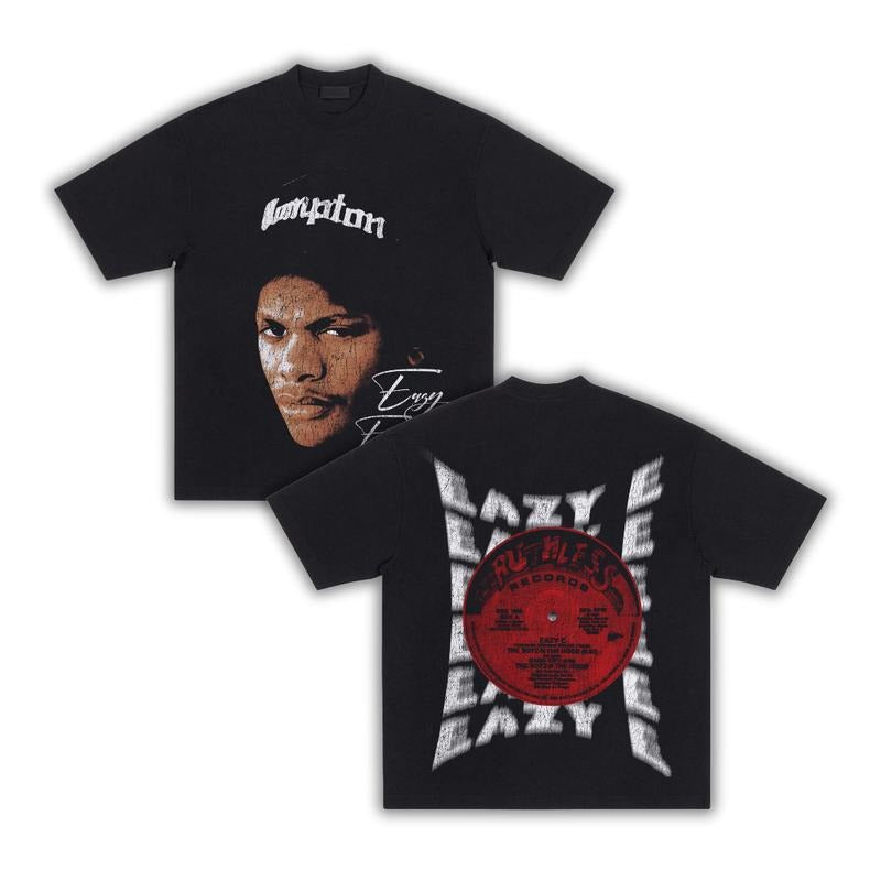 Ruthless Eazy-E T-Shirt (DS) Hip hop shirt, Unisex T-Shirt, Sweatshirt, Hoodie, Rapper shirt, Retro, 90s Vintage, Graphic tee, Y2k Casual Cotton Menswear Top Streetwear