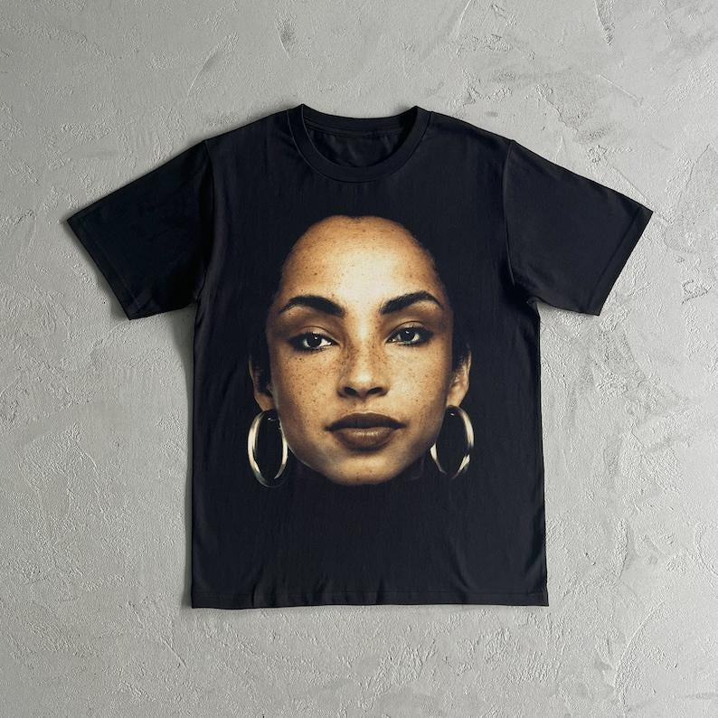 SADE ADU T-SHIRT - Graphic Sade Adu Heavy Cotton Tee Shirt