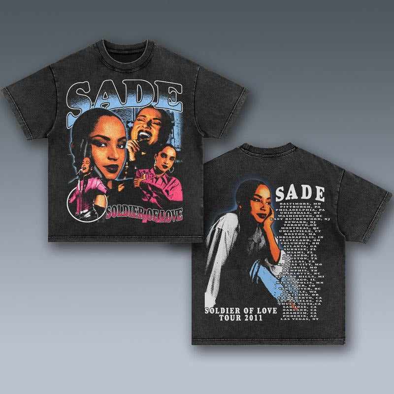 SADE NTT08 2 SIDES Cotton Vintage Shirt To Match Sneaker Hiphop Clothing Rapper Merch Shirt, Hiphop Tour Concert 2024, Gift For Fan Y2K Aesthetic Hoodie Sweatshirt
