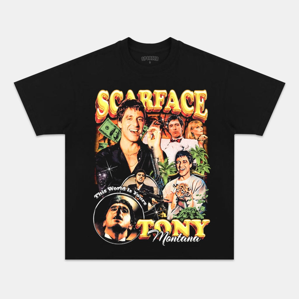 SCARFACE VINTAGE TEE 3.0 Style001