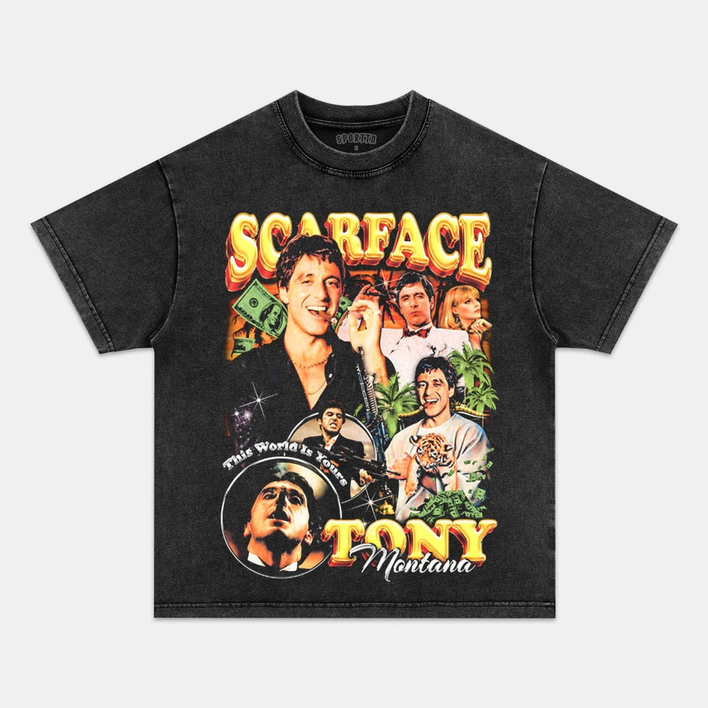 SCARFACE VINTAGE TEE 3.0 Style001
