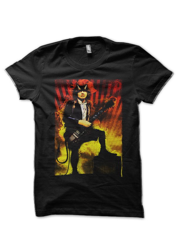 AC DC Half Sleeve Black T-Shirt