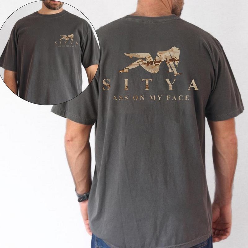 SITYA Desert Camo Hoodie, Sweatshirt, T-Shirt, 2 Sides Print Unisex Sweater for Outdoor Activities - Sweaters, Menswear Pullover Streetwear