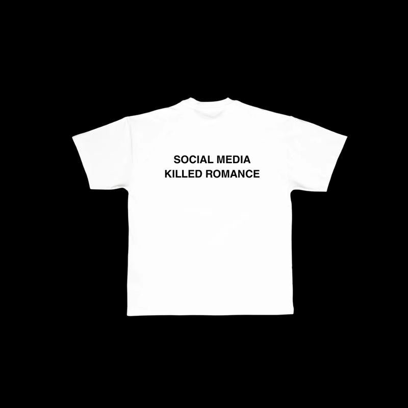 SOCIAL MEDIA KILLEED ROMANCE 2 side  TEE, Unisex T-Shirt, Old Love Merch, Graphic Tee, Pop Culture Shirt, Vintage Shirt