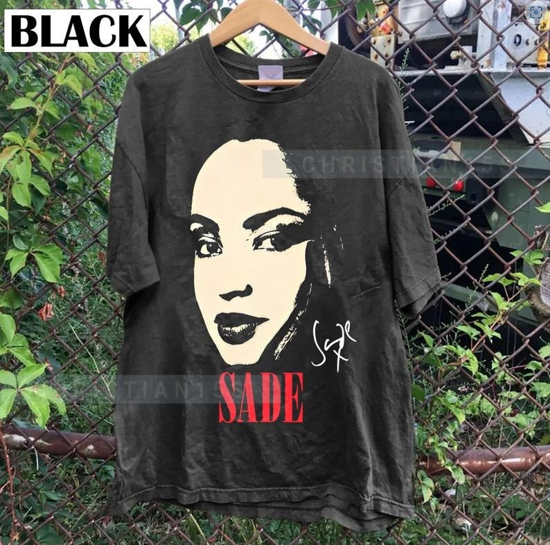 Sade Face Vintage, 90s Vintage Sade Shirt, country music, Pop Music Fan shirt Gift for men women unisex tshirt