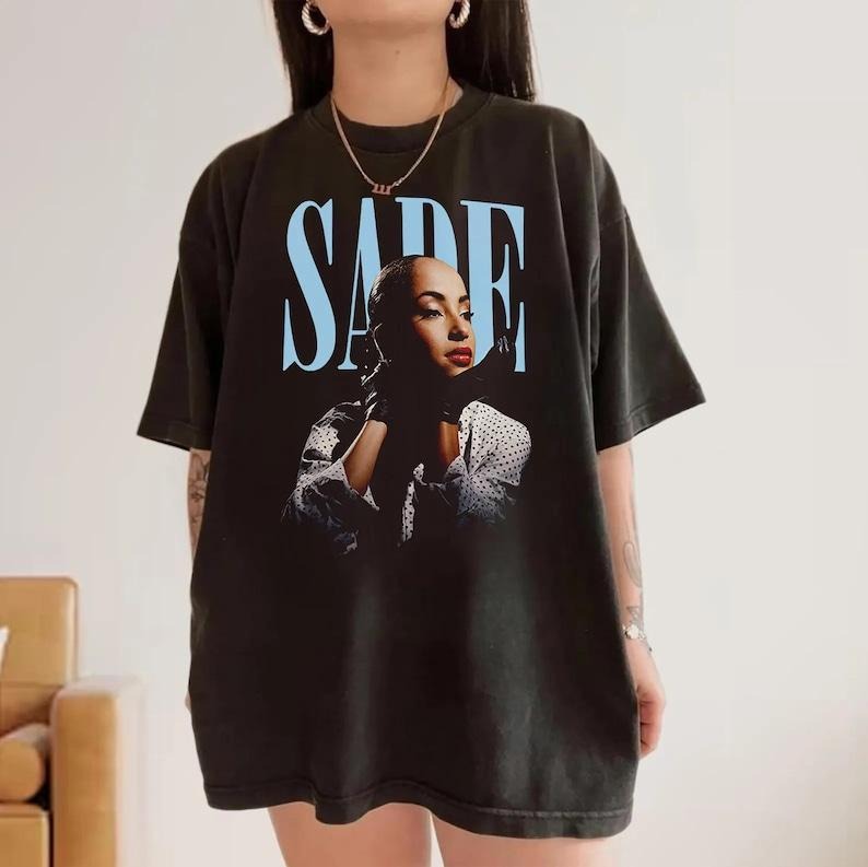 Sade Vintage 90s Graphic Shirt, Sade Retro Vintage, Retro Sade Shirt, Sade Oversized Shirt, Gift For Her, Sade Tour Shirt, Vintage Diamond