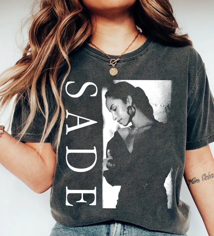 Sade Vintage 90s T-Shirt, Sade Concert Shirt, Sade Pop Music Fan shirt, Sade Gifts for Men Women Unisex Tee, Sade Adu Gift Merch
