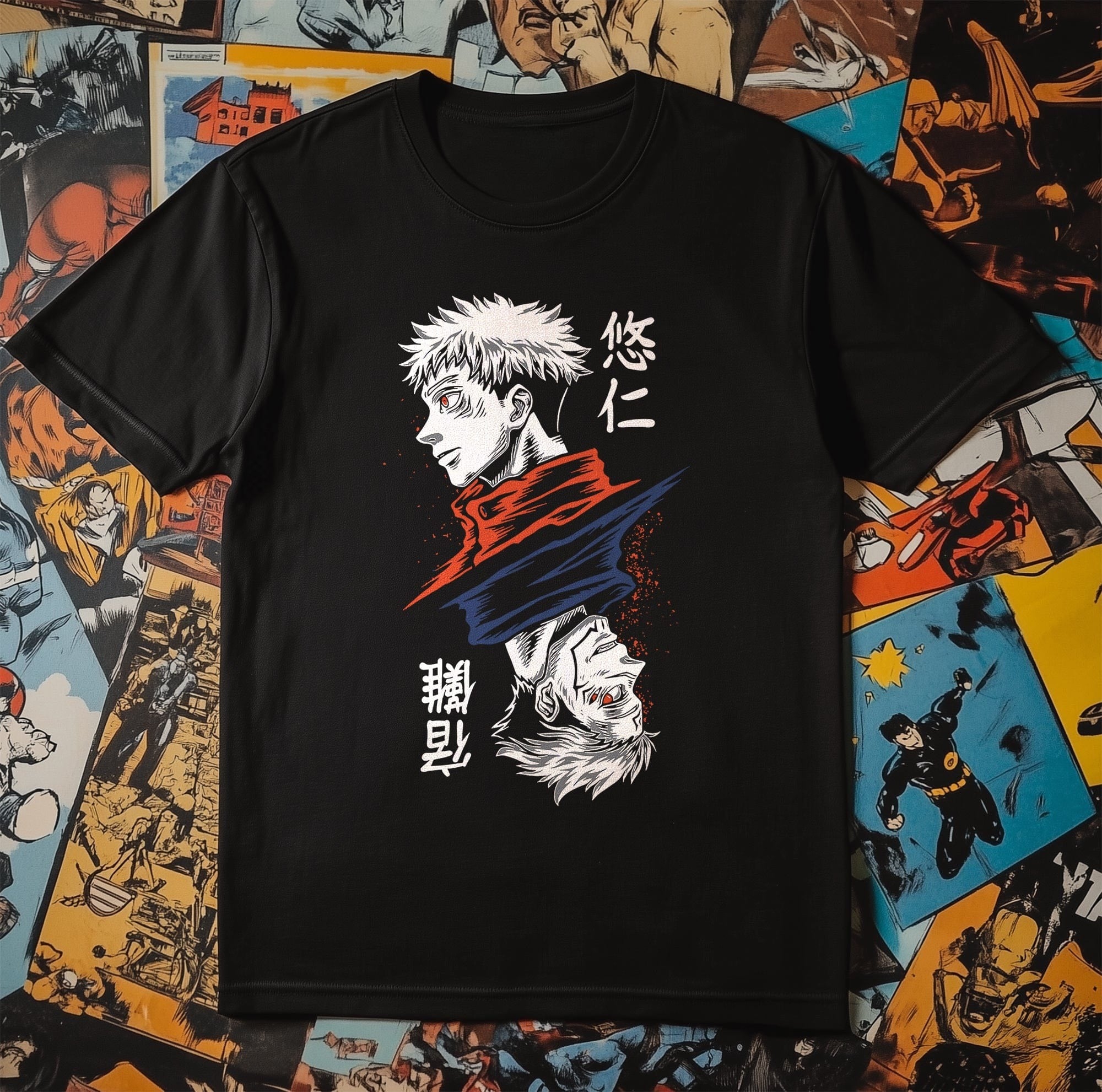Satoru Anime Split T-shirt