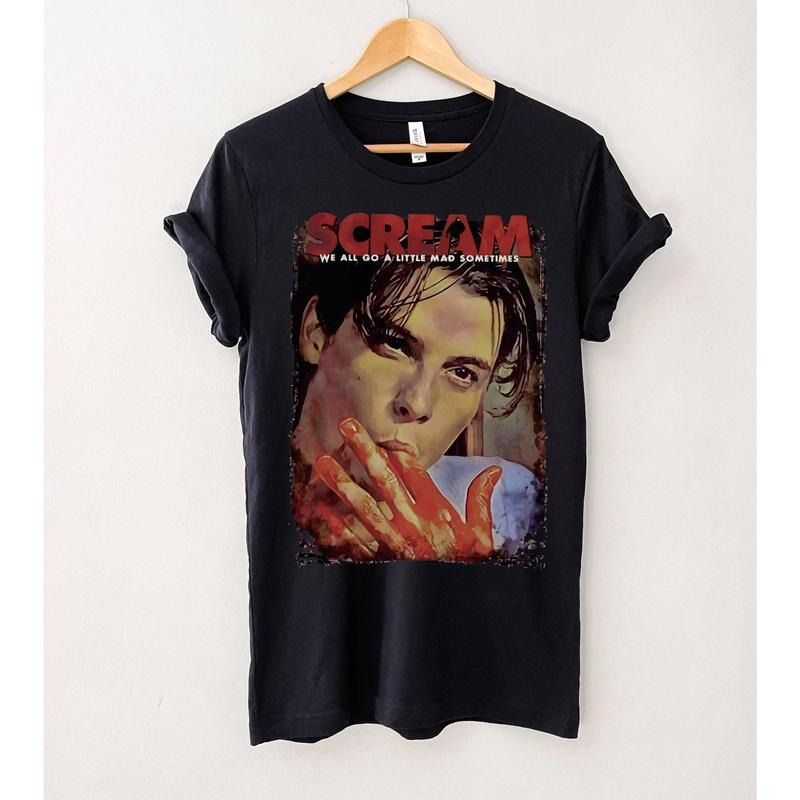 Scream We All Go A Little Mad Sometimes Billy Loomis T-Shirt, Scream Movie Shirt, Billy Loomis Shirt, Scream Horror Shirt, Halloween Party DHIQ