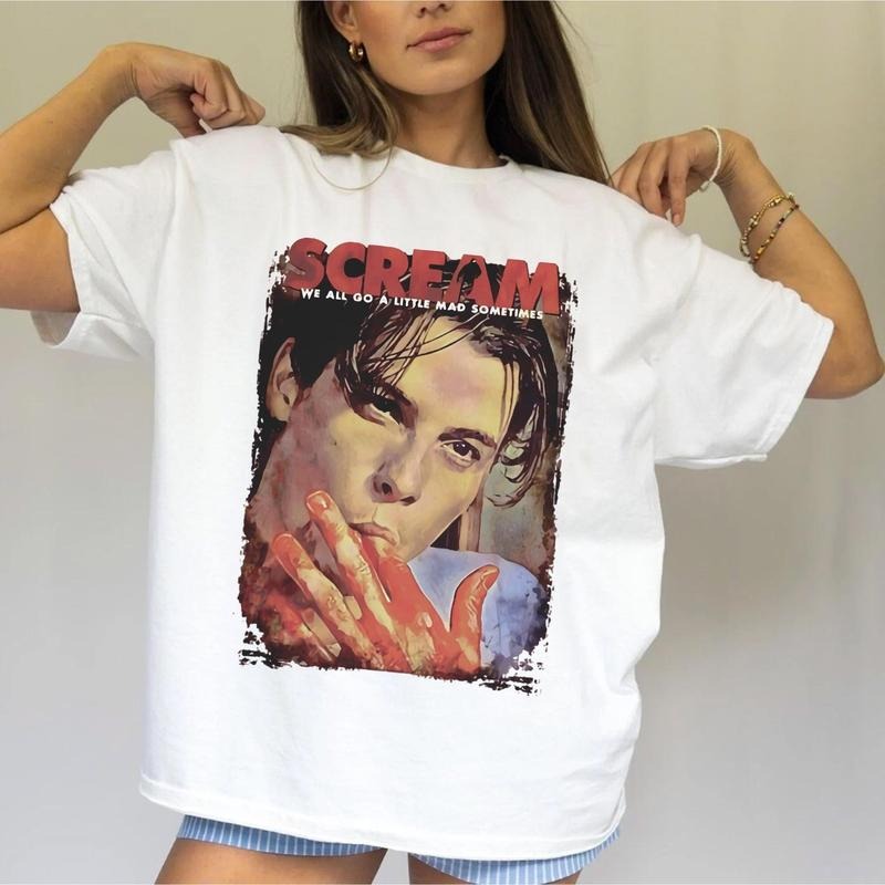 Scream We All Go A Little Mad Sometimes Billy Loomis T-Shirt, Scream Movie Shirt, Billy Loomis Shirt, Scream Horror Shirt, Halloween Party DHIQ