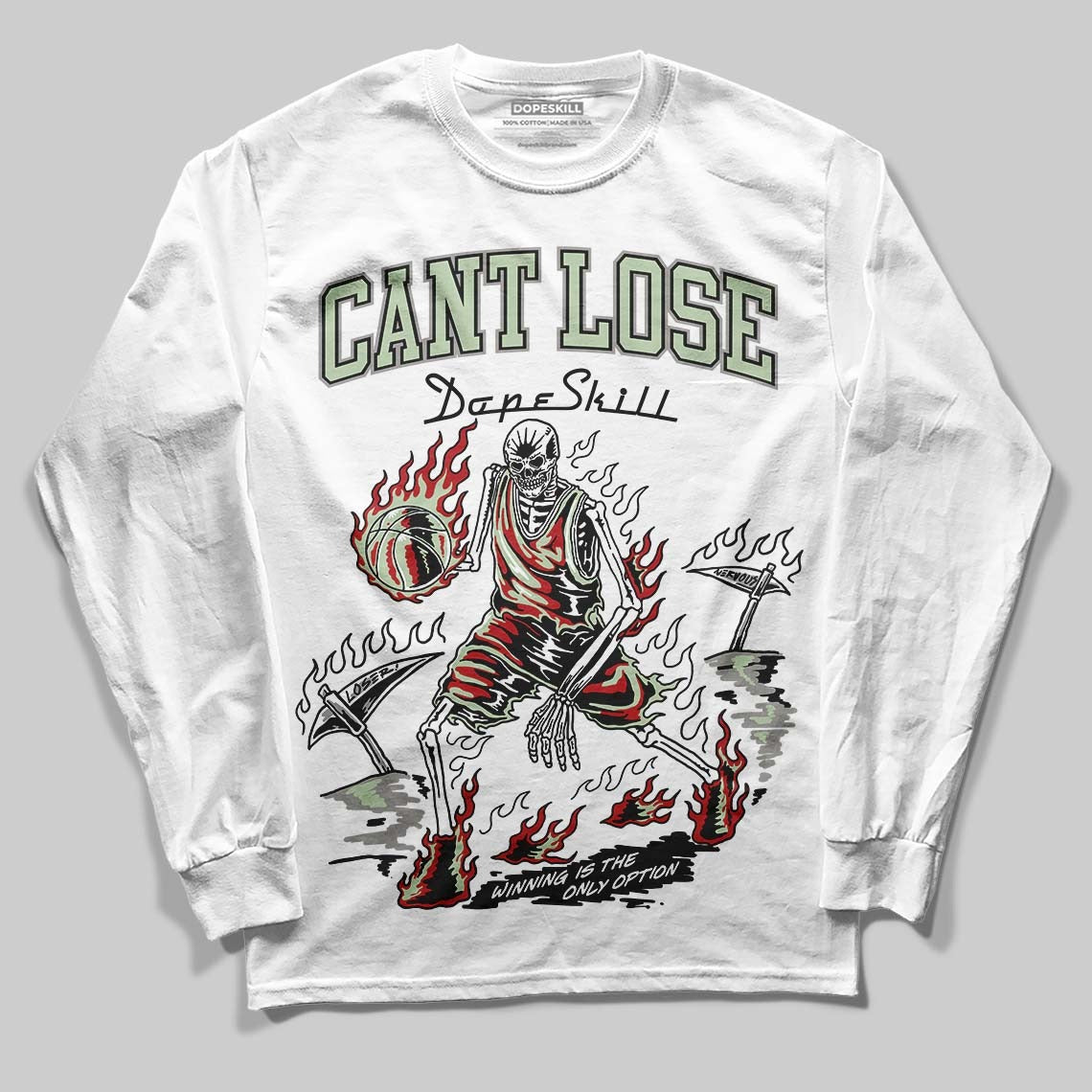 Seafoam 4s 2025 DopeSkill Long Sleeve T-Shirt Cant Lose Graphic
