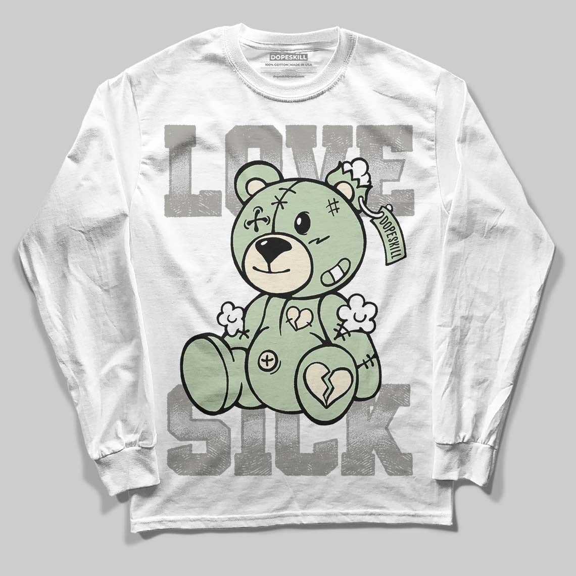 Seafoam 4s 2025 DopeSkill Long Sleeve T-Shirt Love Sick Graphic