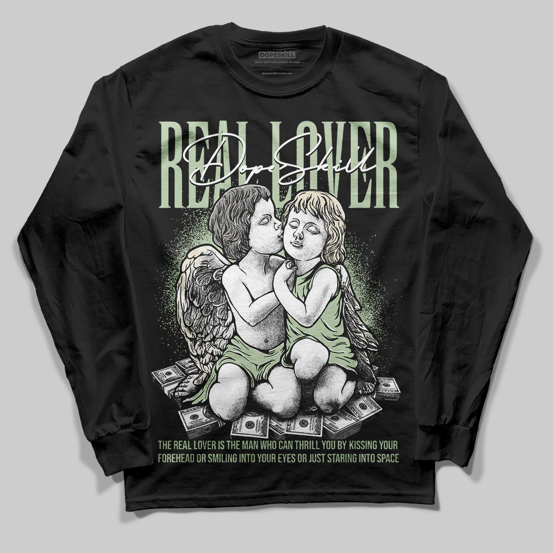Seafoam 4s 2025 DopeSkill Long Sleeve T-Shirt Real Lover Graphic