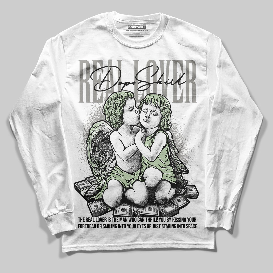 Seafoam 4s 2025 DopeSkill Long Sleeve T-Shirt Real Lover Graphic