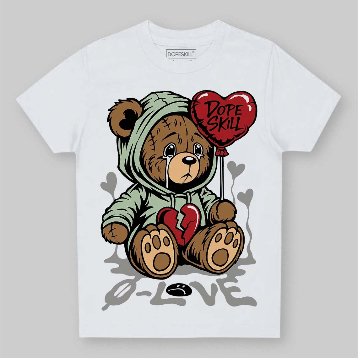 Seafoam 4s 2025 DopeSkill Toddler Kids T-shirt Broken Bear Graphic