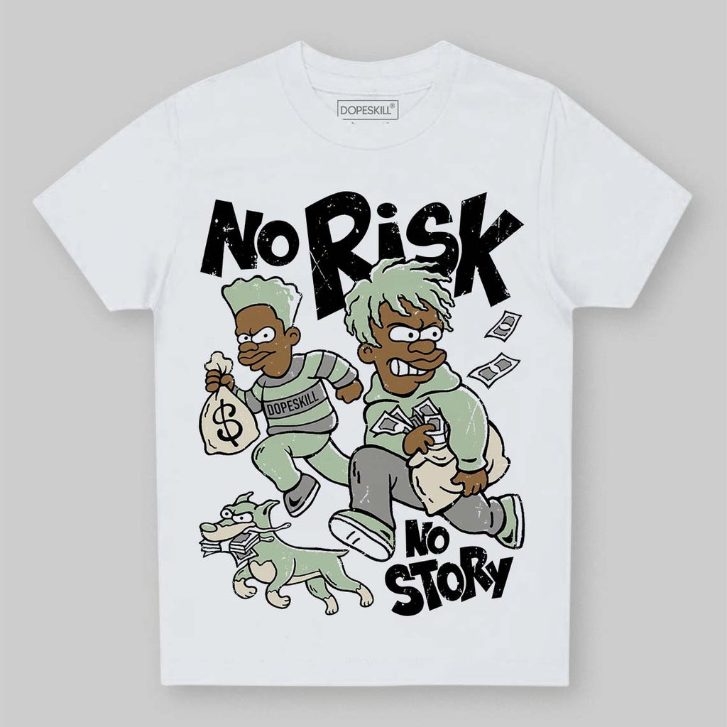 Seafoam 4s 2025 DopeSkill Toddler Kids T-shirt No Risk No Story Graphic