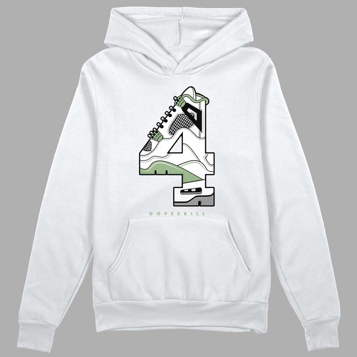 Seafoam 4s DopeSkill Hoodie Sweatshirt No.4 Graphic