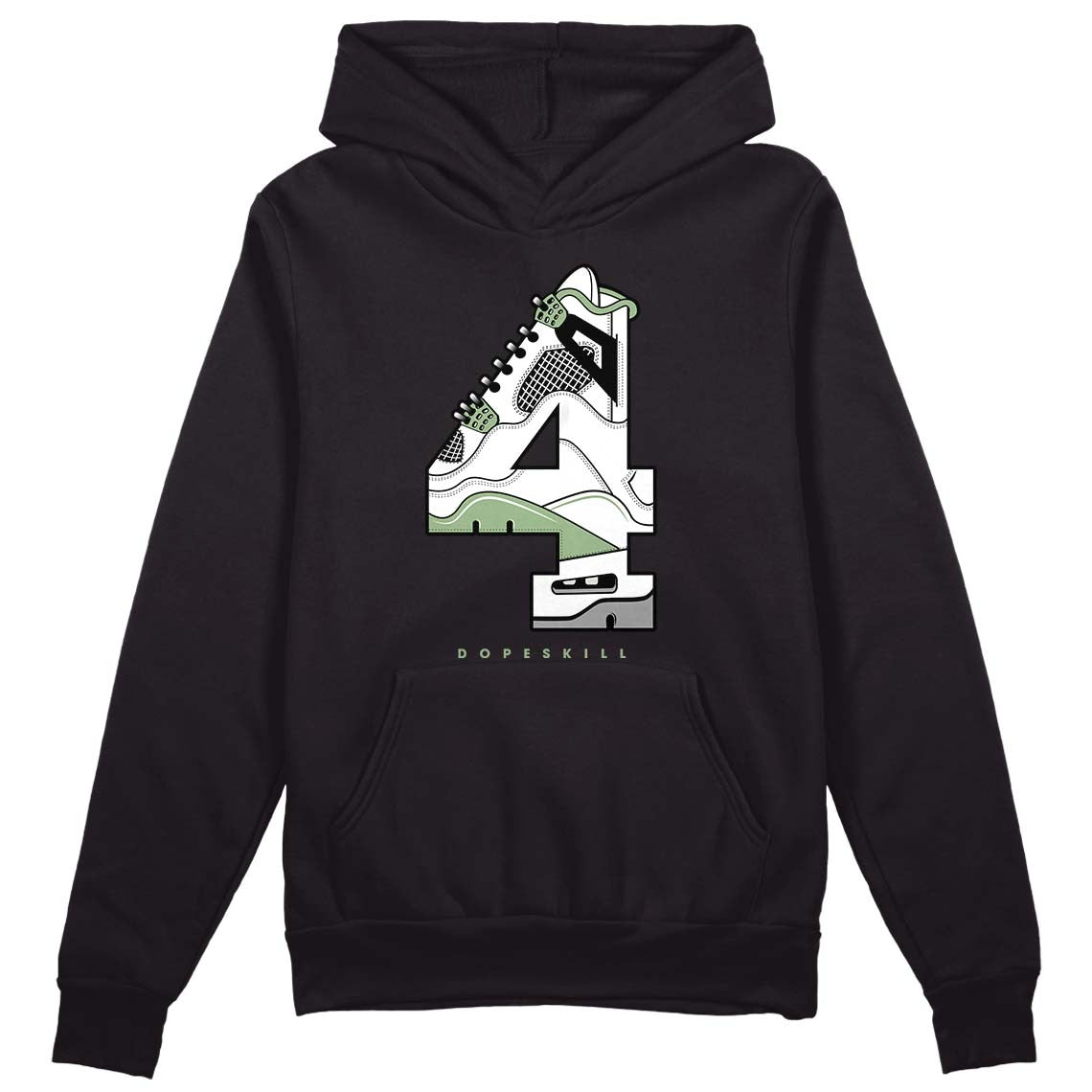 Seafoam 4s DopeSkill Hoodie Sweatshirt No.4 Graphic