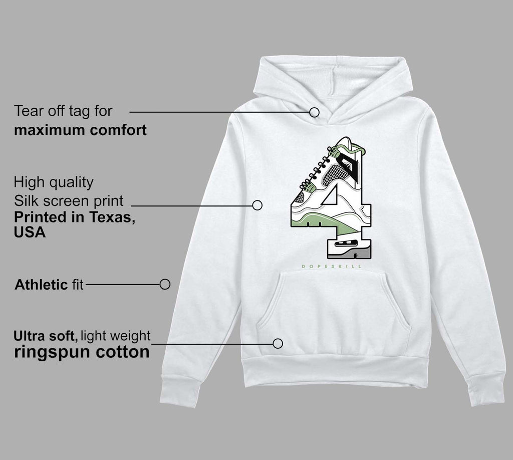 Seafoam 4s DopeSkill Hoodie Sweatshirt No.4 Graphic