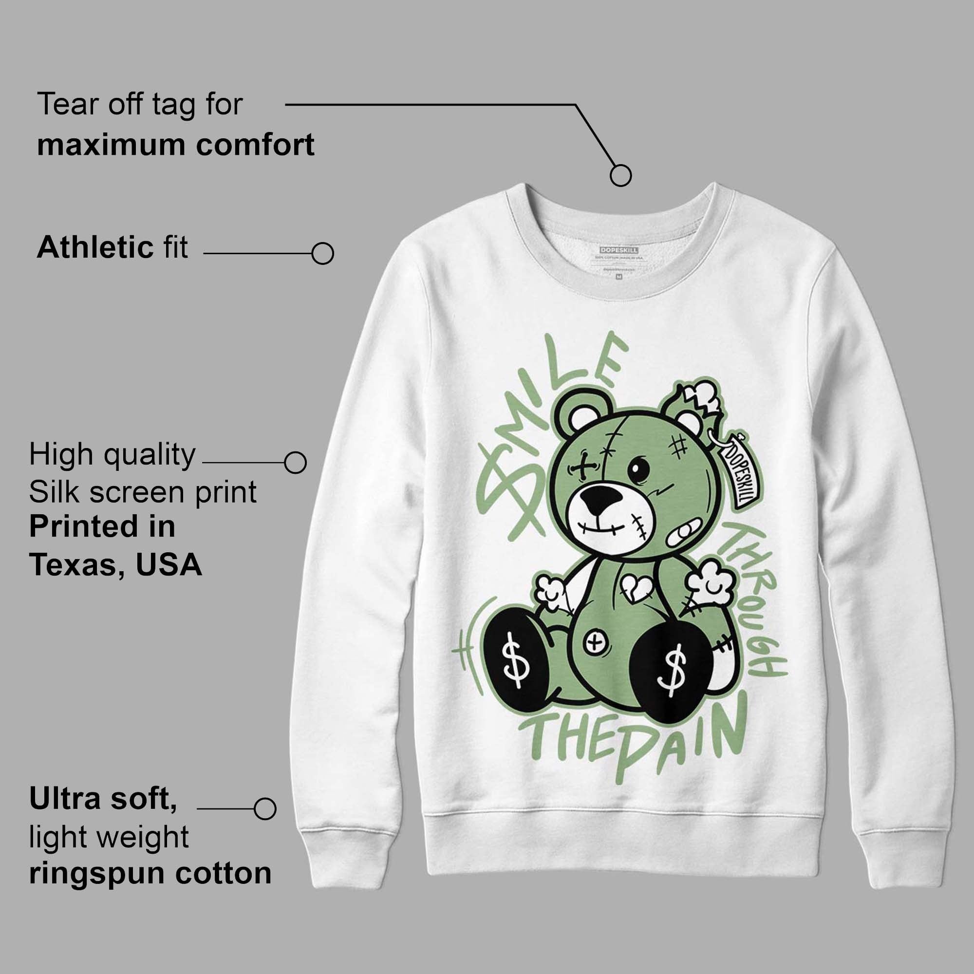Seafoam 4s DopeSkill Sweatshirt BEAN Graphic