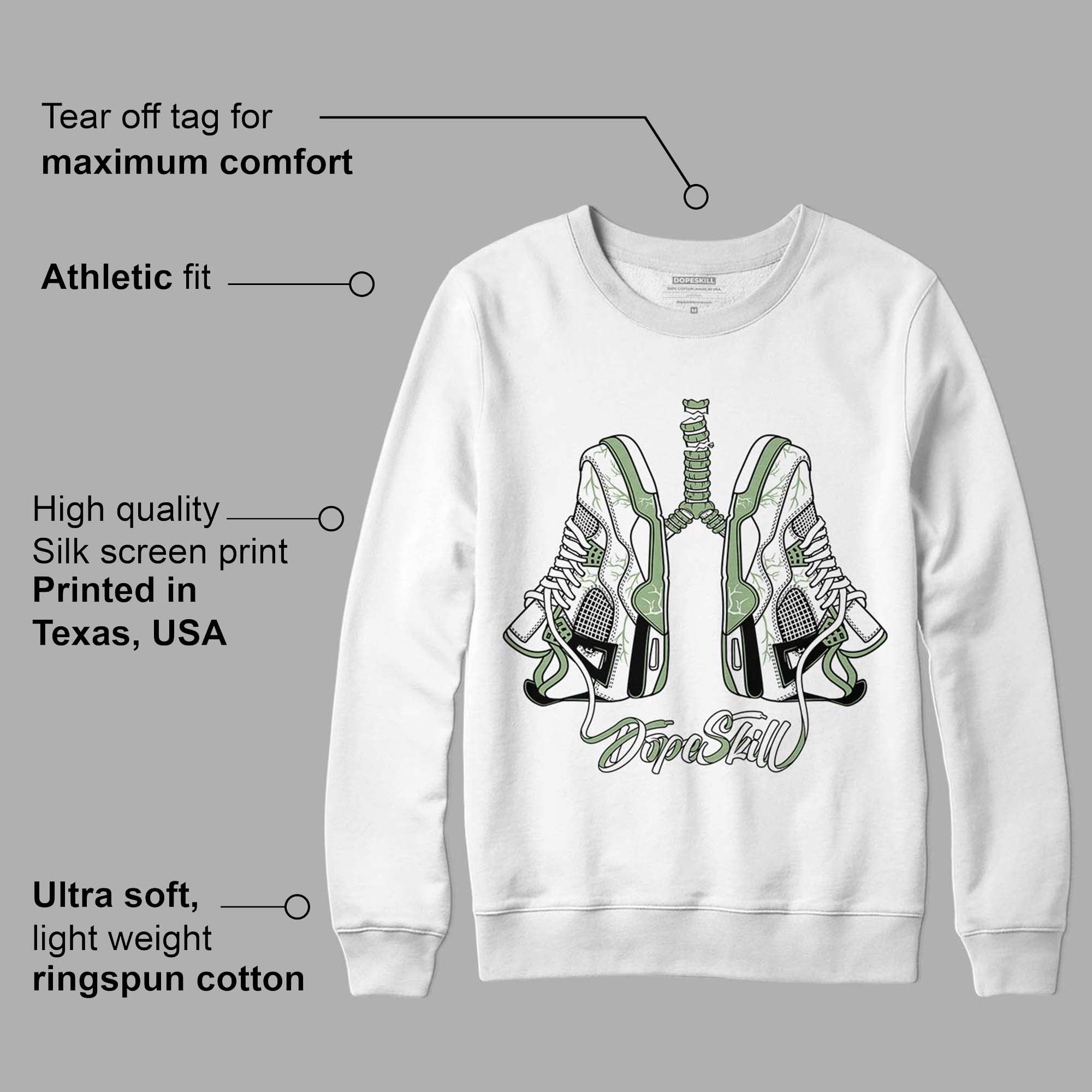 Seafoam 4s DopeSkill Sweatshirt Breathe Graphic