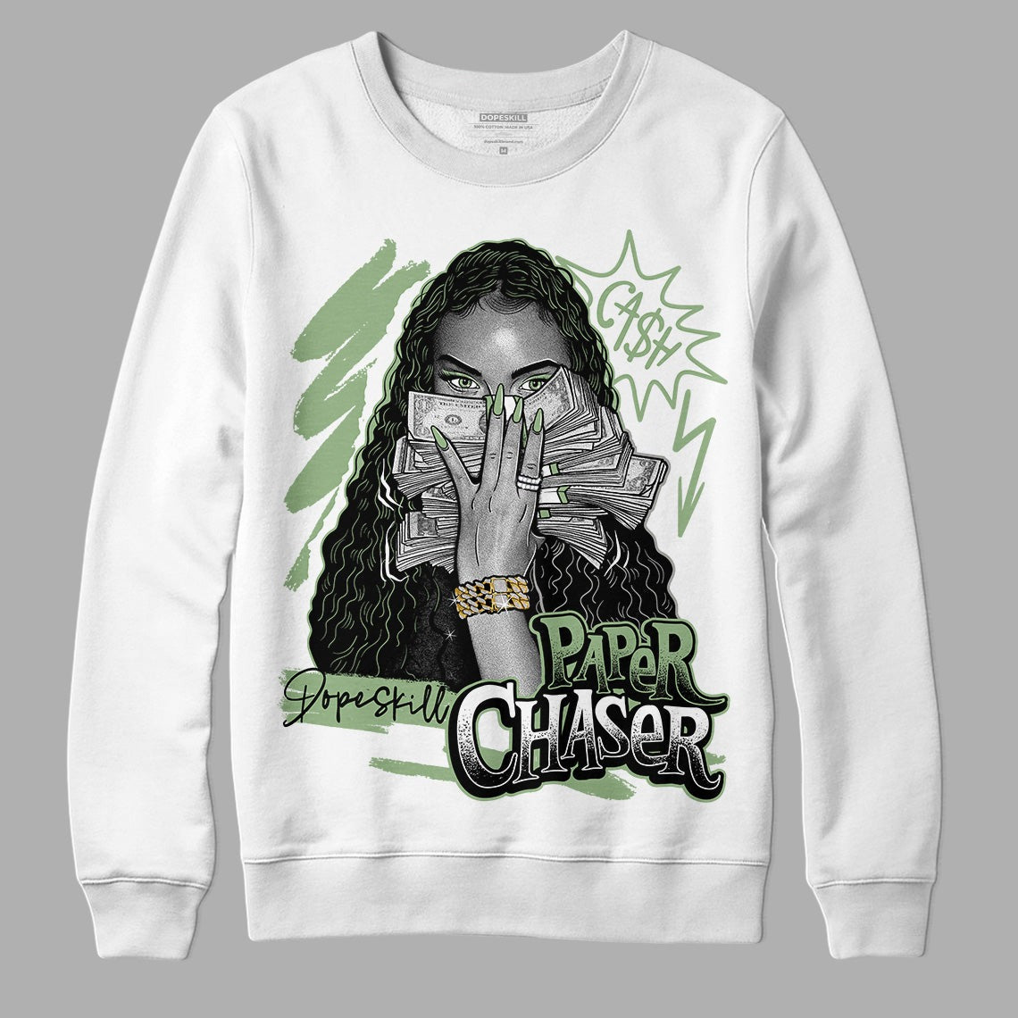 Seafoam 4s DopeSkill Sweatshirt NPC Graphic