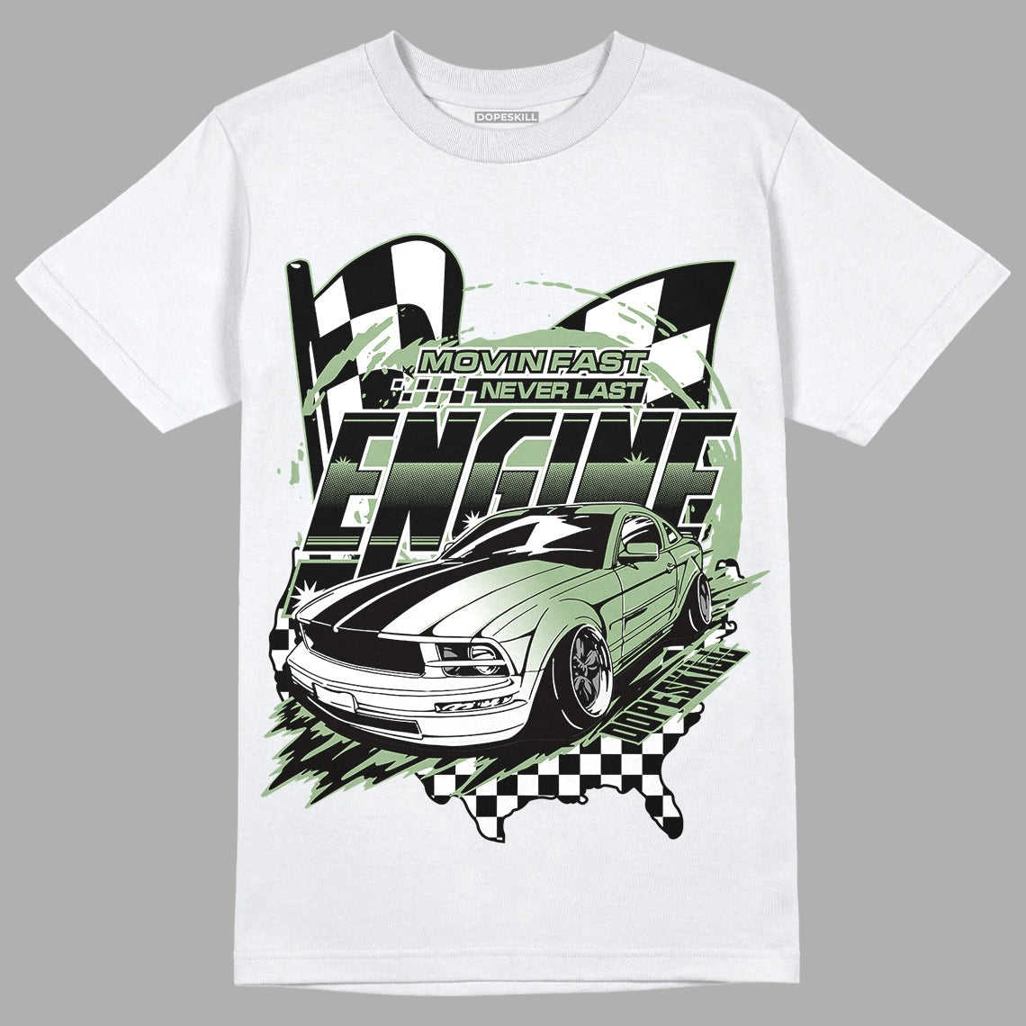 Seafoam 4s DopeSkill T-Shirt ENGINE Tshirt Graphic