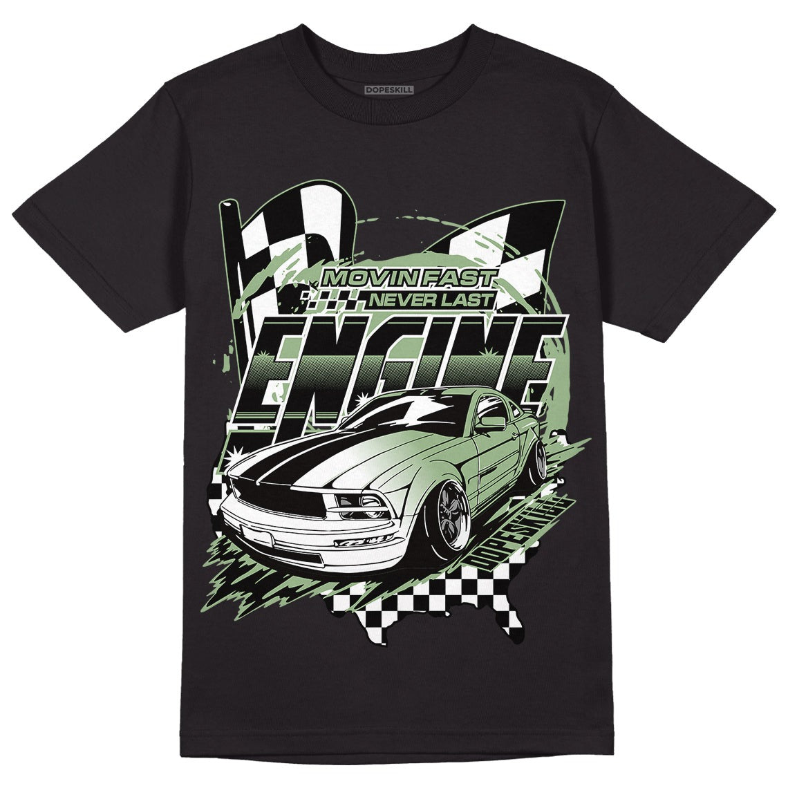 Seafoam 4s DopeSkill T-Shirt ENGINE Tshirt Graphic