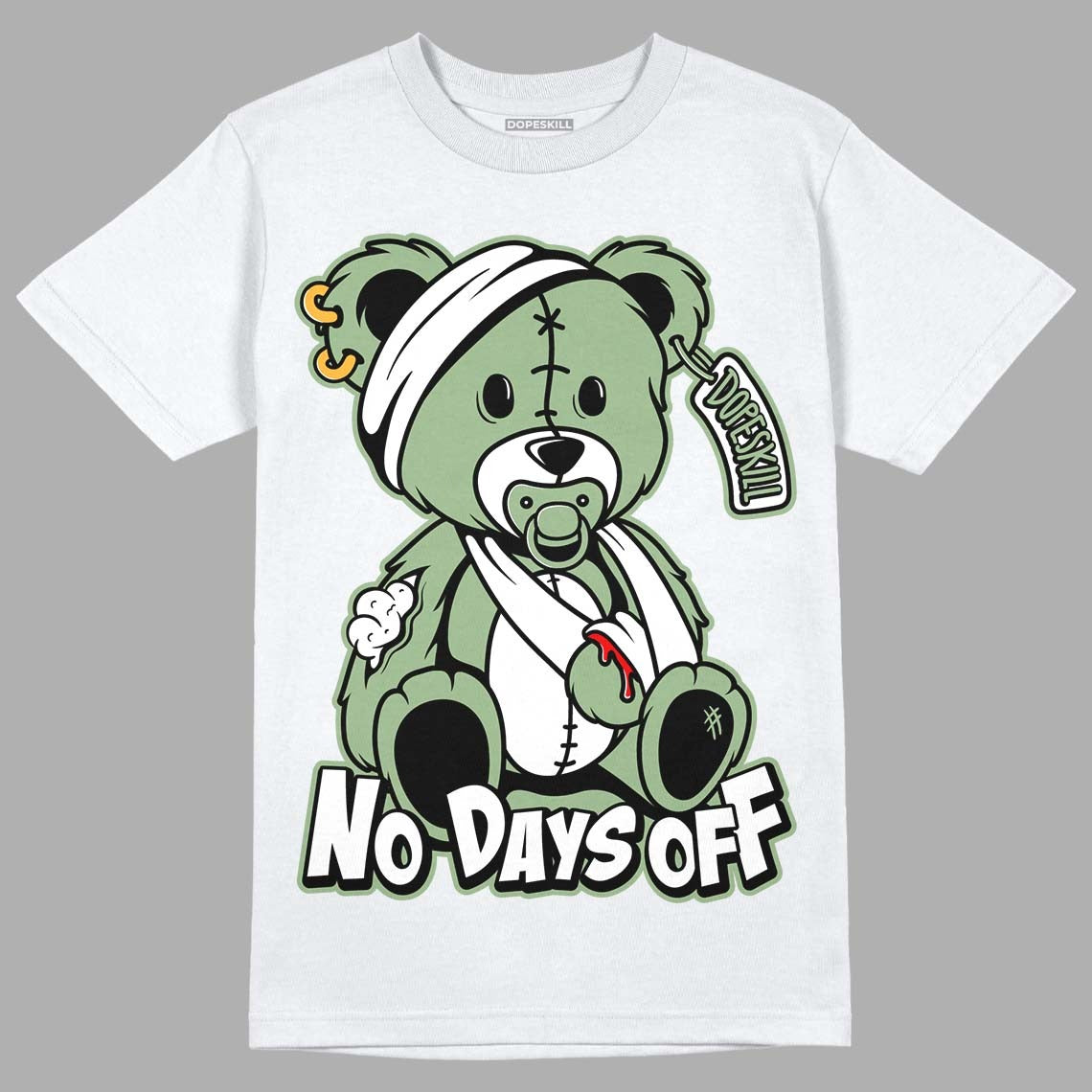 Seafoam 4s DopeSkill T-Shirt Hurt Bear Graphic