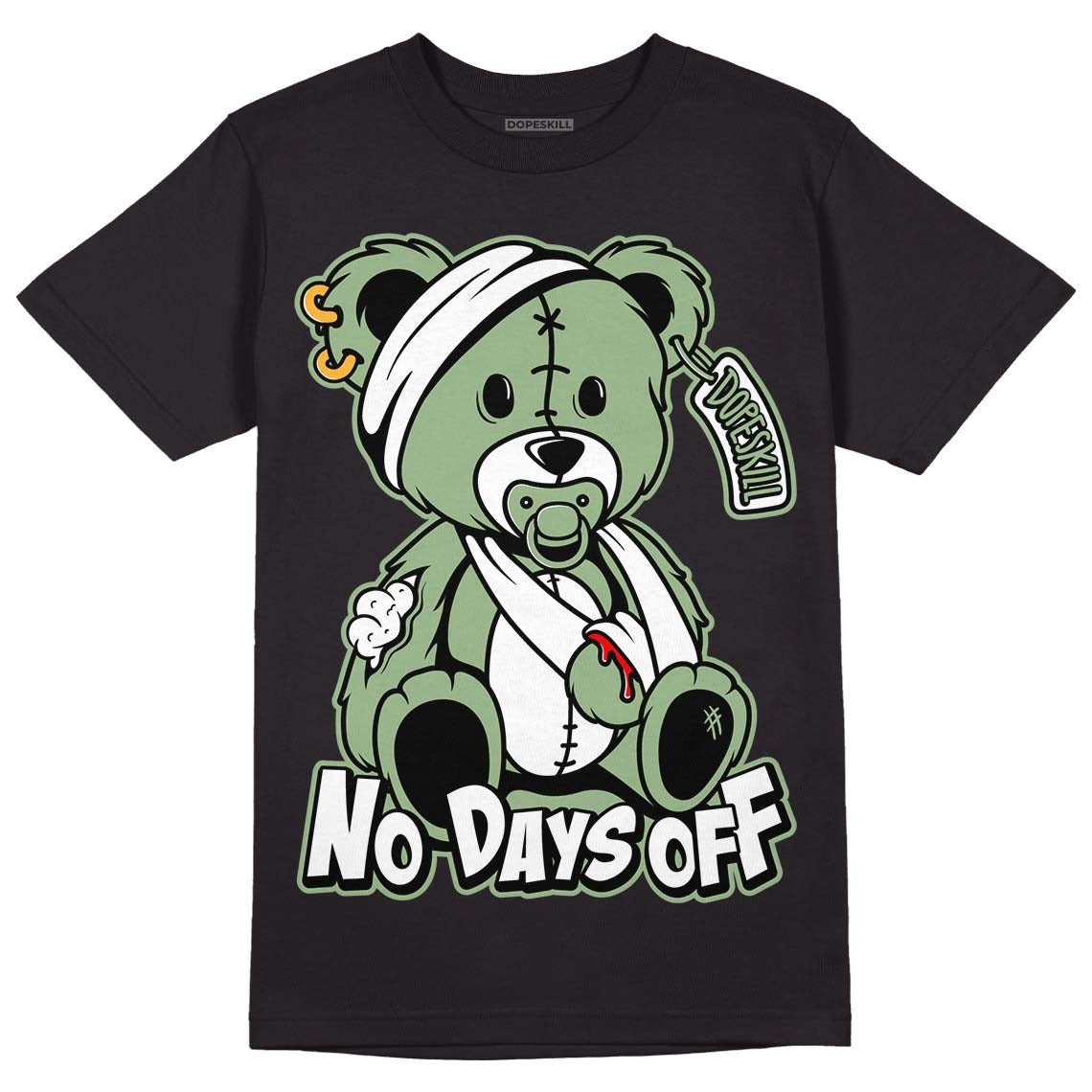 Seafoam 4s DopeSkill T-Shirt Hurt Bear Graphic