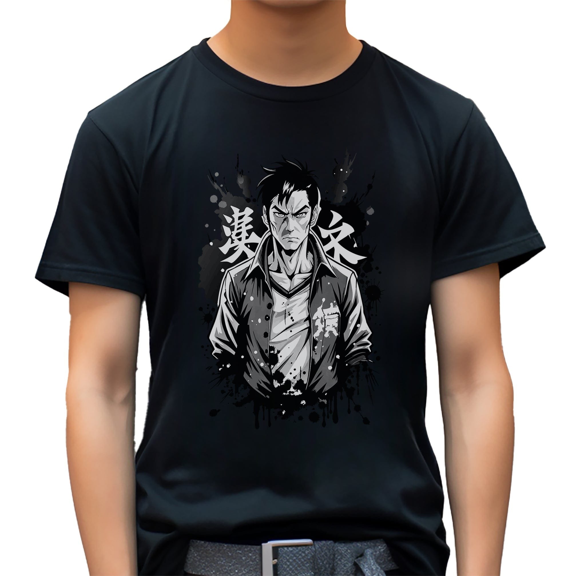 Serious Anime Man T-Shirt