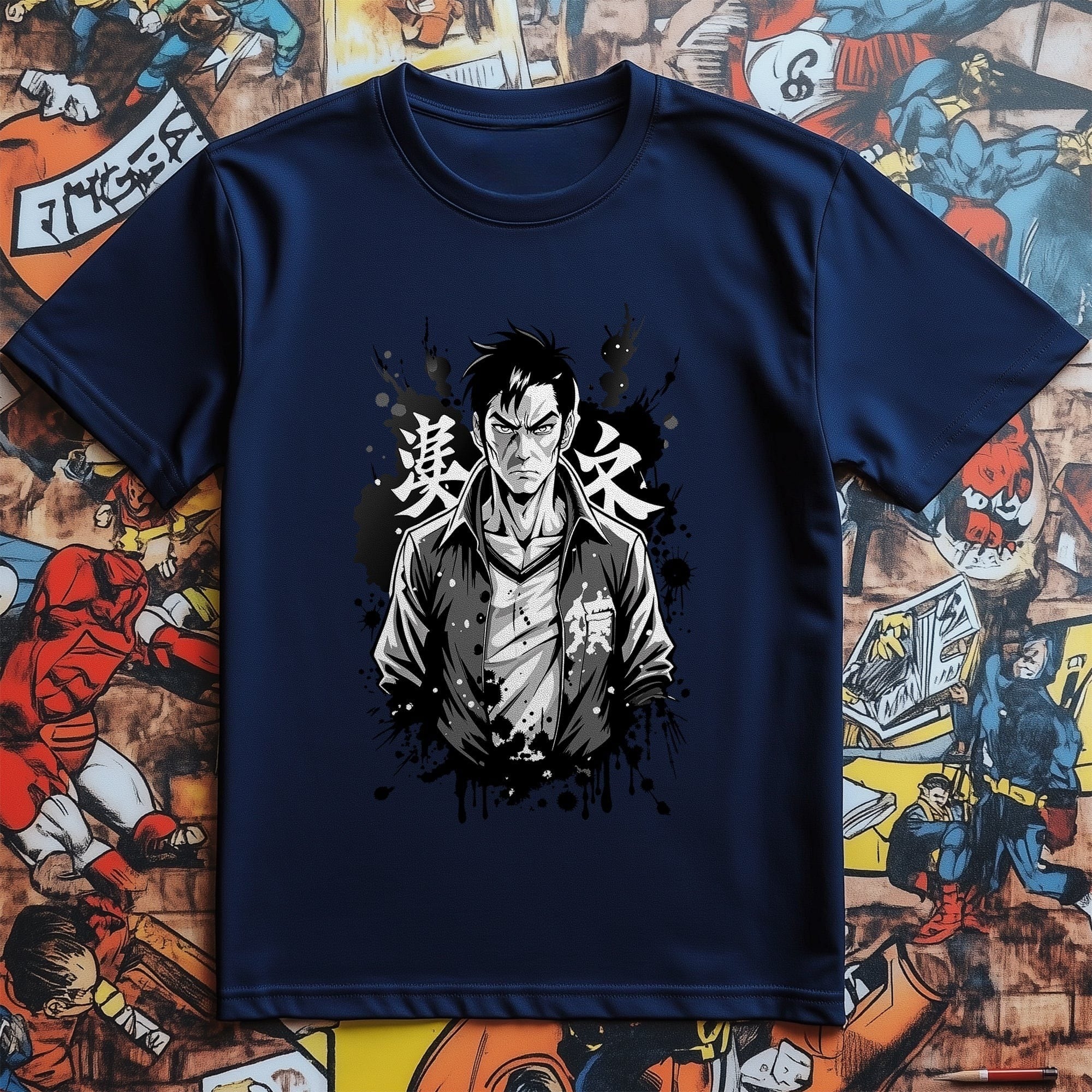 Serious Anime Man T-Shirt