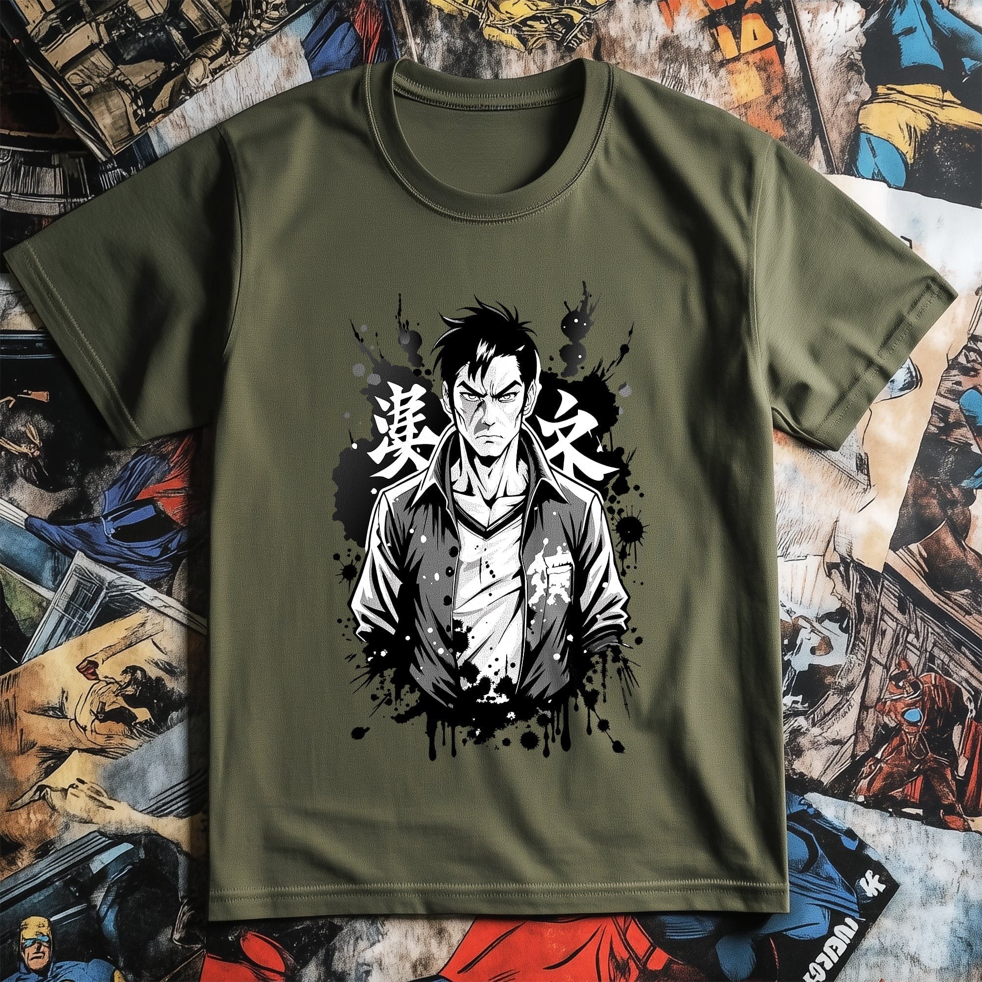 Serious Anime Man T-Shirt