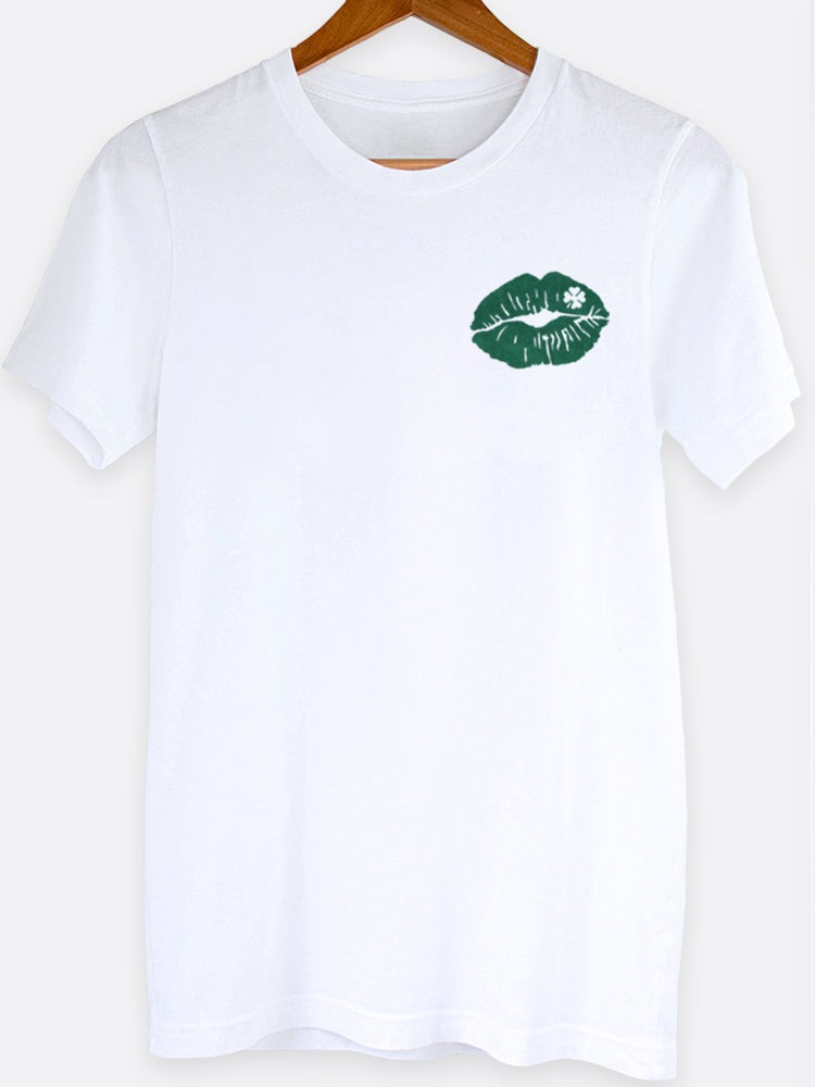 Shamrock Kiss Pocket Graphic Tee