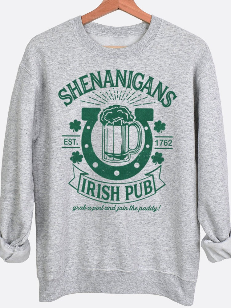 Shenanigans Irish Pub Graphic Sweatshirt