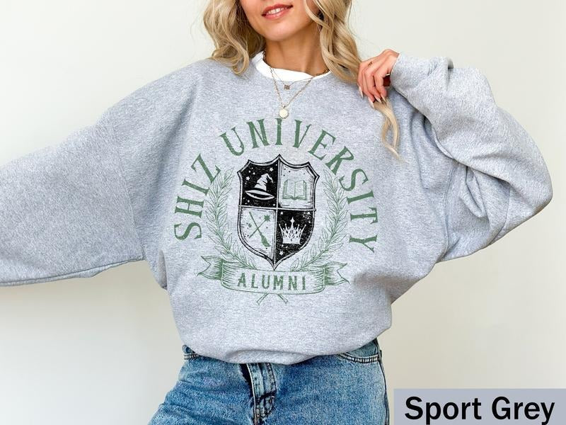 Shiz University Sweatshirt, Wicked Shirt, Wicked Inspired College Sweater, Broadway Musical Merch, Wizard of Oz Gift, Fantasy Movie Apparel