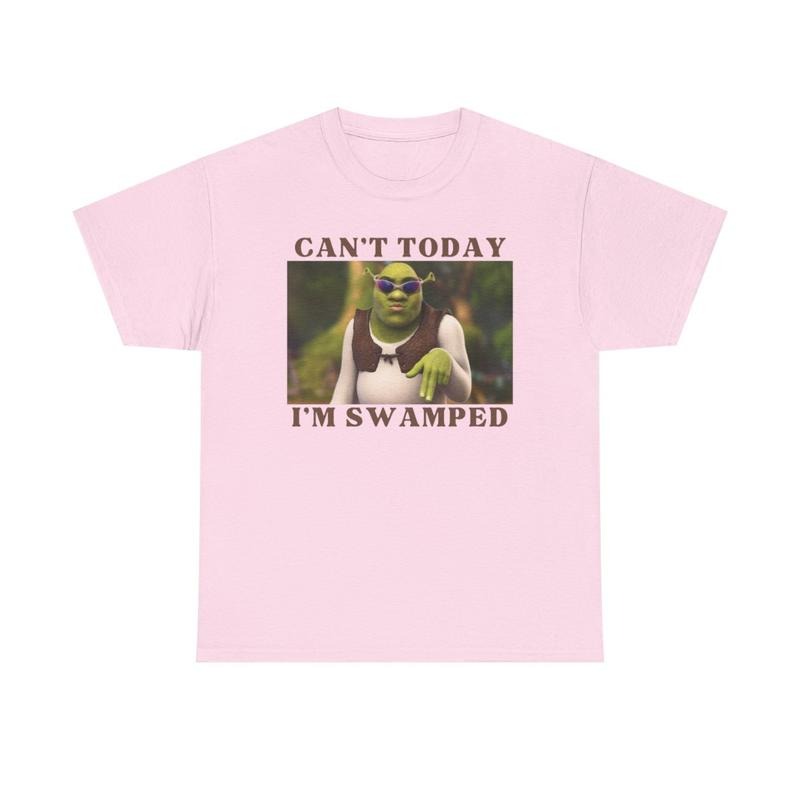 Shrek Shirt, Can't Today I'm Swamped, funny shirt, trending shirt, graphic tee, cotton, shirts for men, shirts for women