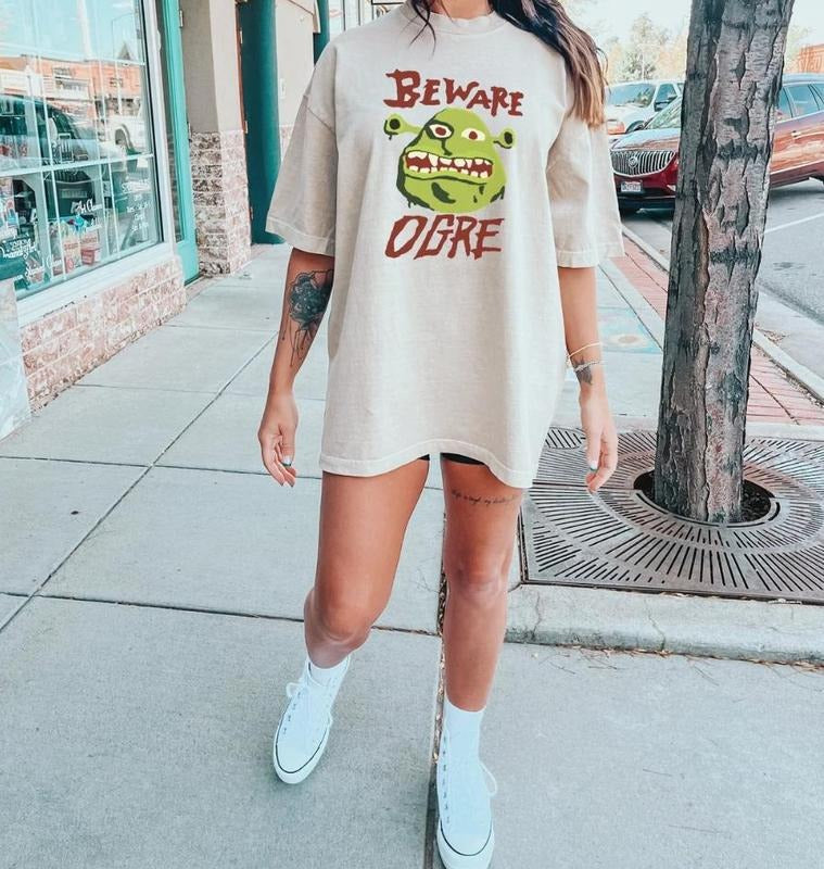Shrek Shirt, Halloween Shirt, Beware Ogre Shirt, Shrek Movie, Halloween Costume, Shrek Costume, Characters Shirt, Ogre Shirt 3365541