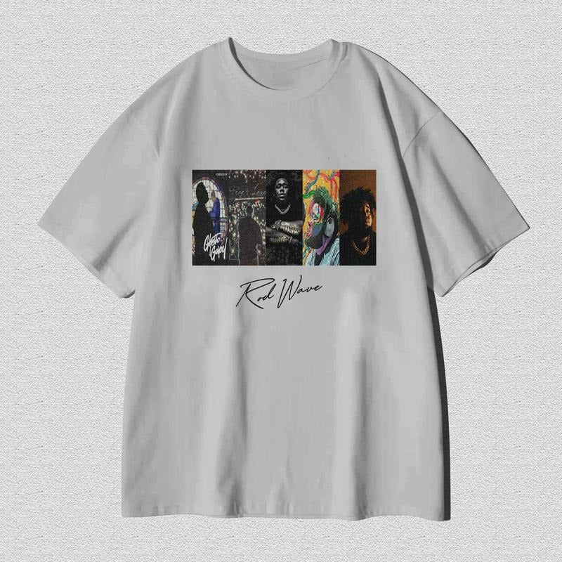 Signature Rod Wave Album Shirt, Rod Wave Merch, Rod Wave Graphic Tee, Last Lap Tour 2024 Shirt Menswear Top Menswear Top