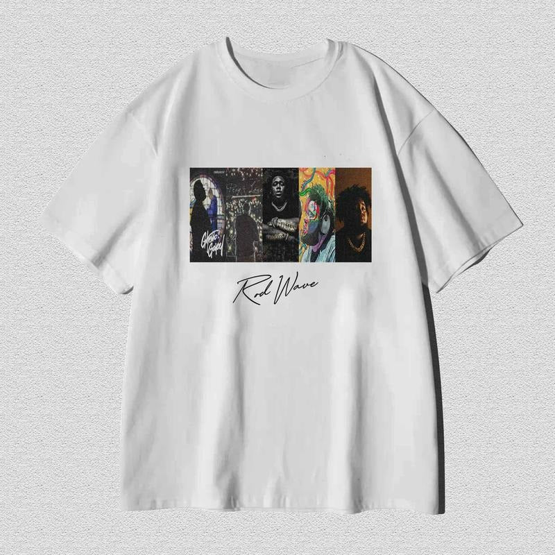 Signature Rod Wave Album Shirt, Rod Wave Merch, Rod Wave Graphic Tee, Last Lap Tour 2024 Shirt Menswear Top Menswear Top