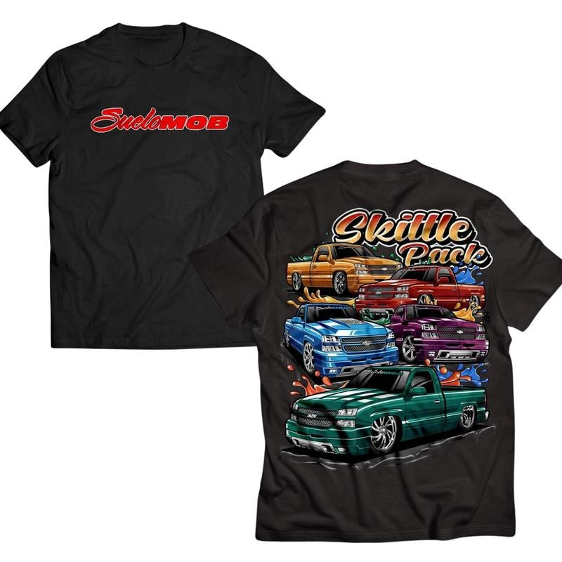 Skittle Pack Car Lover T-Shirt, Automotive Graphic Tee, Car Enthusiast Apparel, Casual Car Merch for Men