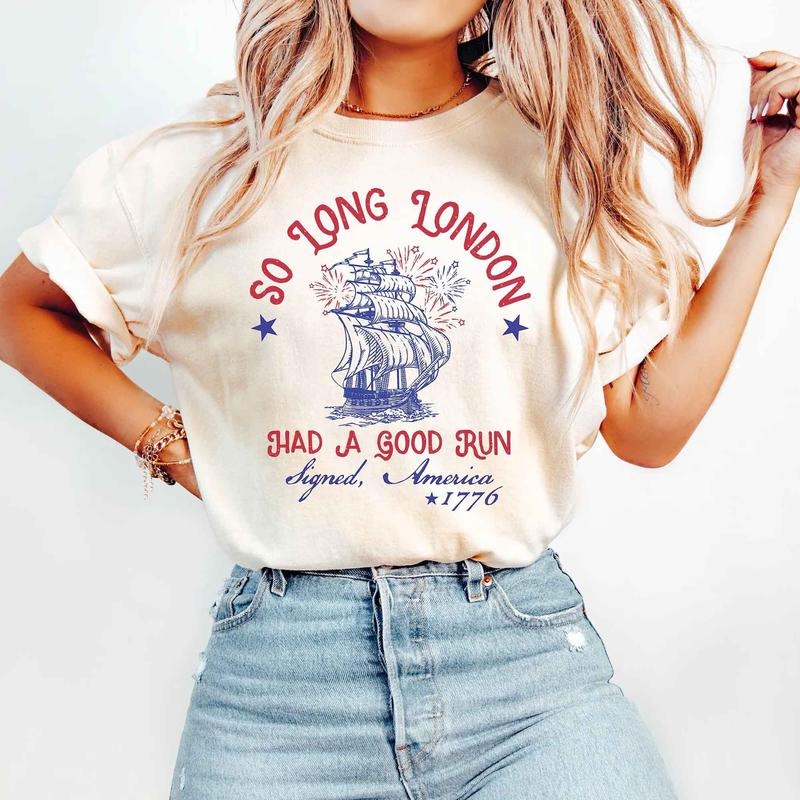 So long, london 4th of July Sweatshirt-Hoodie-Unisextee